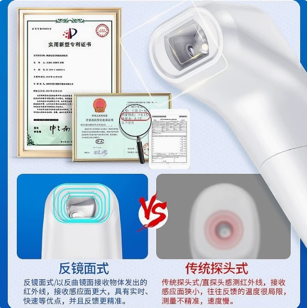 智能体温计家用高精准耳额温枪人体温枪温度计