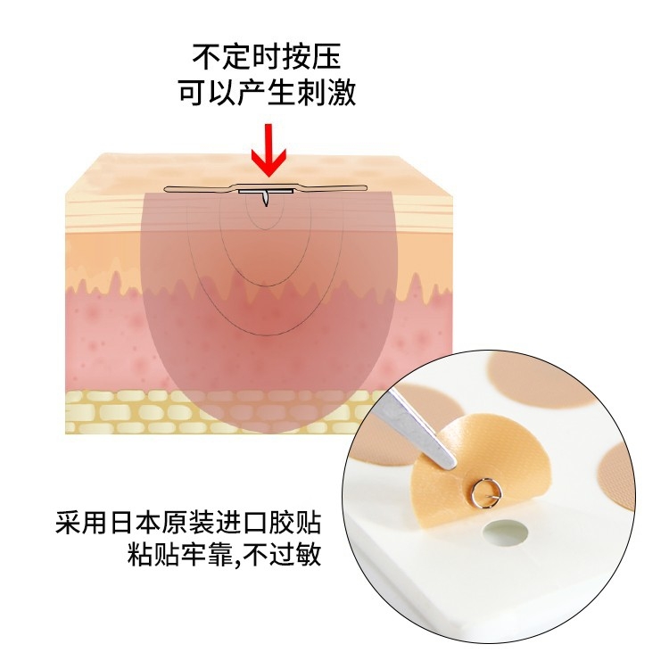 大和汉一次性橡皮胶美容耳穴无菌无痛揿针48支/盒