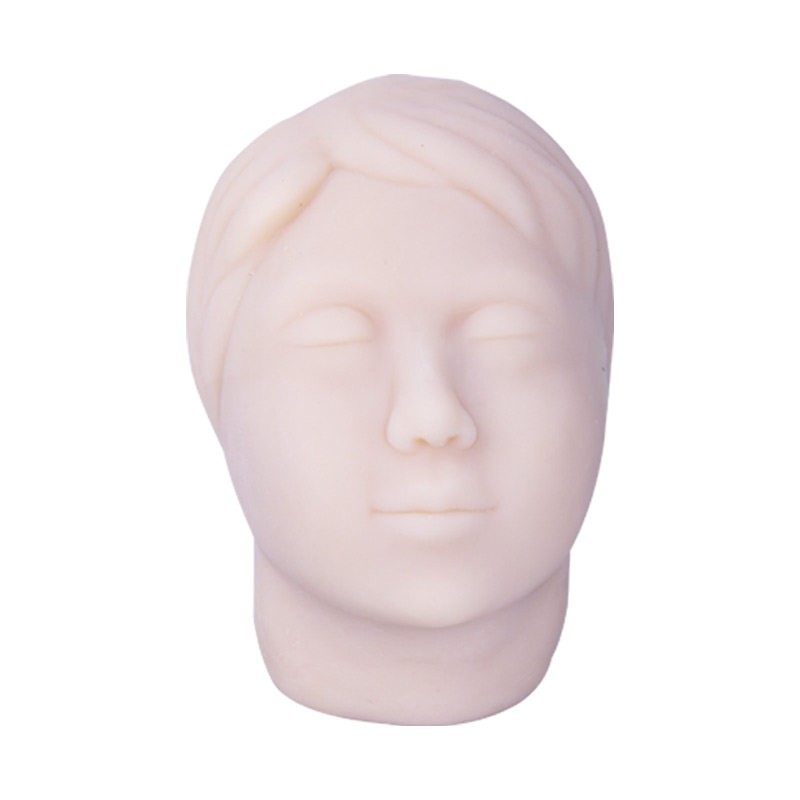 硅胶面部针灸练习模型中医面部穴位脸部扎针微整形练习3D版假人头